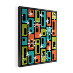 Mid Century Modern Atomic Sparkles 244 Framed Canvas Print Gallery Image 2