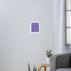 Mid Century Modern Cosmic Galaxies 584 Purple Art Print Gallery Image 3