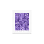 Mid Century Modern Cosmic Galaxies 584 Purple Art Print Gallery Image 1