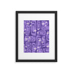 Mid Century Modern Cosmic Galaxies 584 Purple Framed Art Print Gallery Image 6