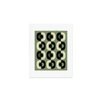 Mid Century Modern Decor 114 Black and Sage Green Art Print Gallery Image 1