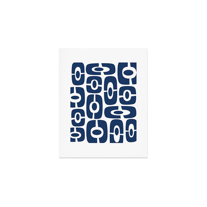 Mid Century Modern Decorating 241 Navy Blue Art Print Gallery Image 1