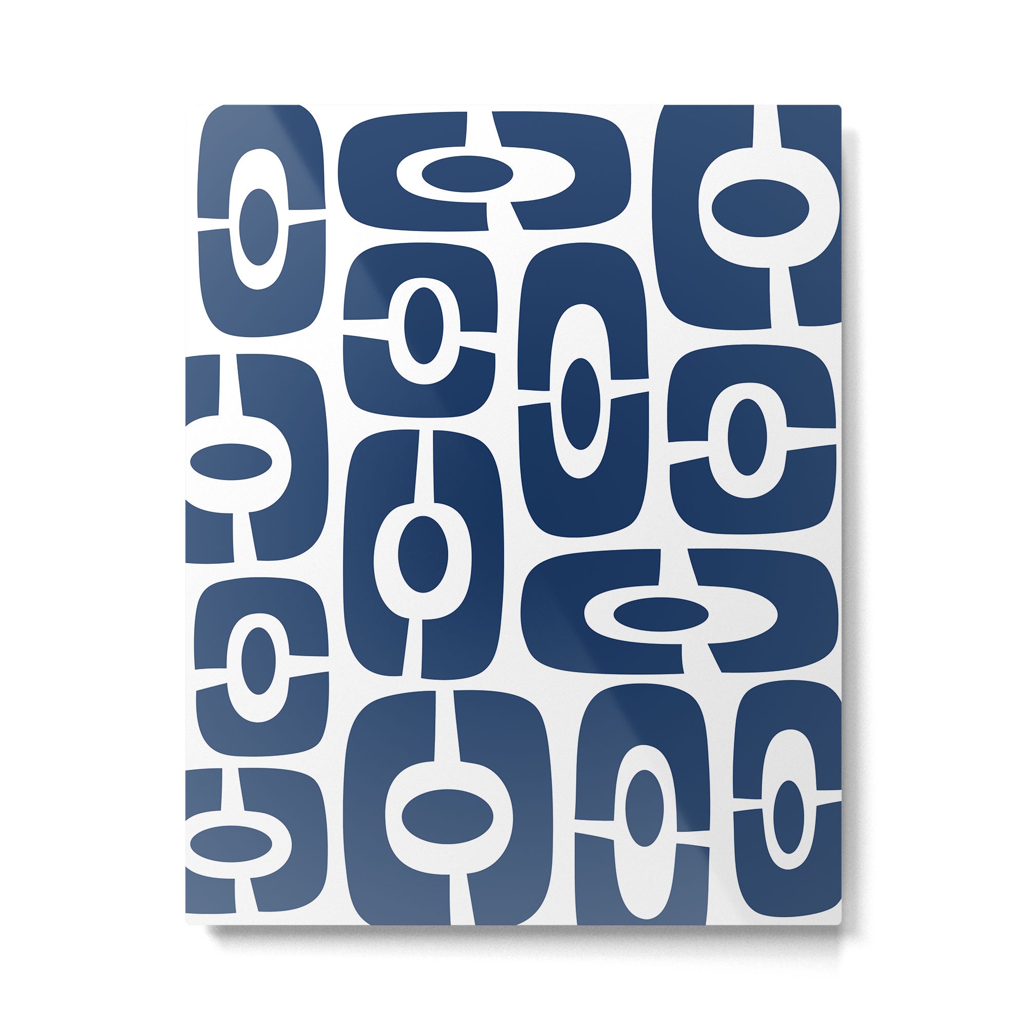 Mid Century Modern Decorating 241 Navy Blue Metal Print Gallery Image 6