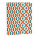 Mid Century Modern Decoration 442 Orange Beige and Turquoise Canvas Print Gallery Image 8