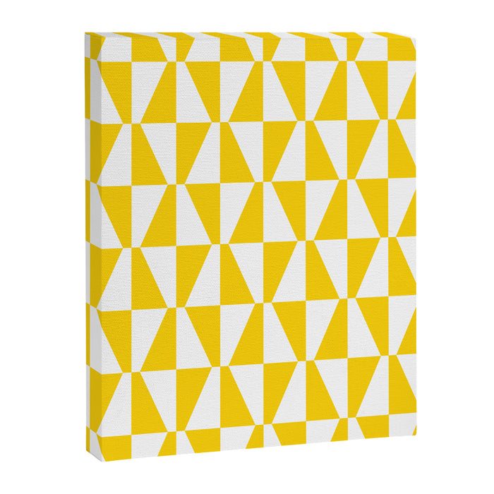 Mid Century Modern Geometric 312 Yellow Canvas Print Gallery Image 1