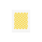 Mid Century Modern Geometric 312 Yellow Art Print Gallery Image 1