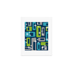 Mid Century Modern Geometric Abstract 190 Art Print Gallery Image 1