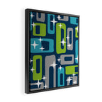 Mid Century Modern Geometric Abstract 190 Framed Canvas Print Gallery Image 2