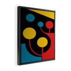 Mid Century Modern Geometric Abstract Framed Canvas Print Gallery Image 2