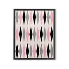 Mid Century Modern Geometric Googie Design  235 Populuxe Framed Canvas Print Gallery Image 8