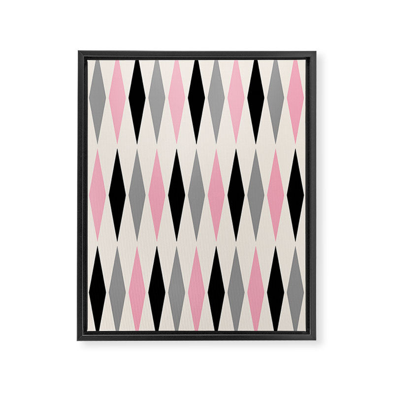 Mid Century Modern Geometric Googie Design  235 Populuxe Framed Canvas Print Gallery Image 8