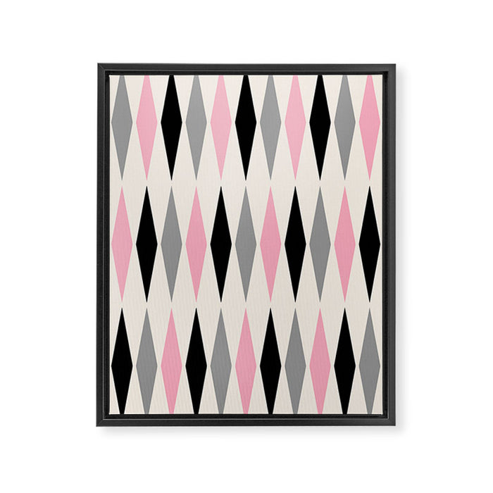 Mid Century Modern Geometric Googie Design  235 Populuxe Framed Canvas Print Gallery Image 1