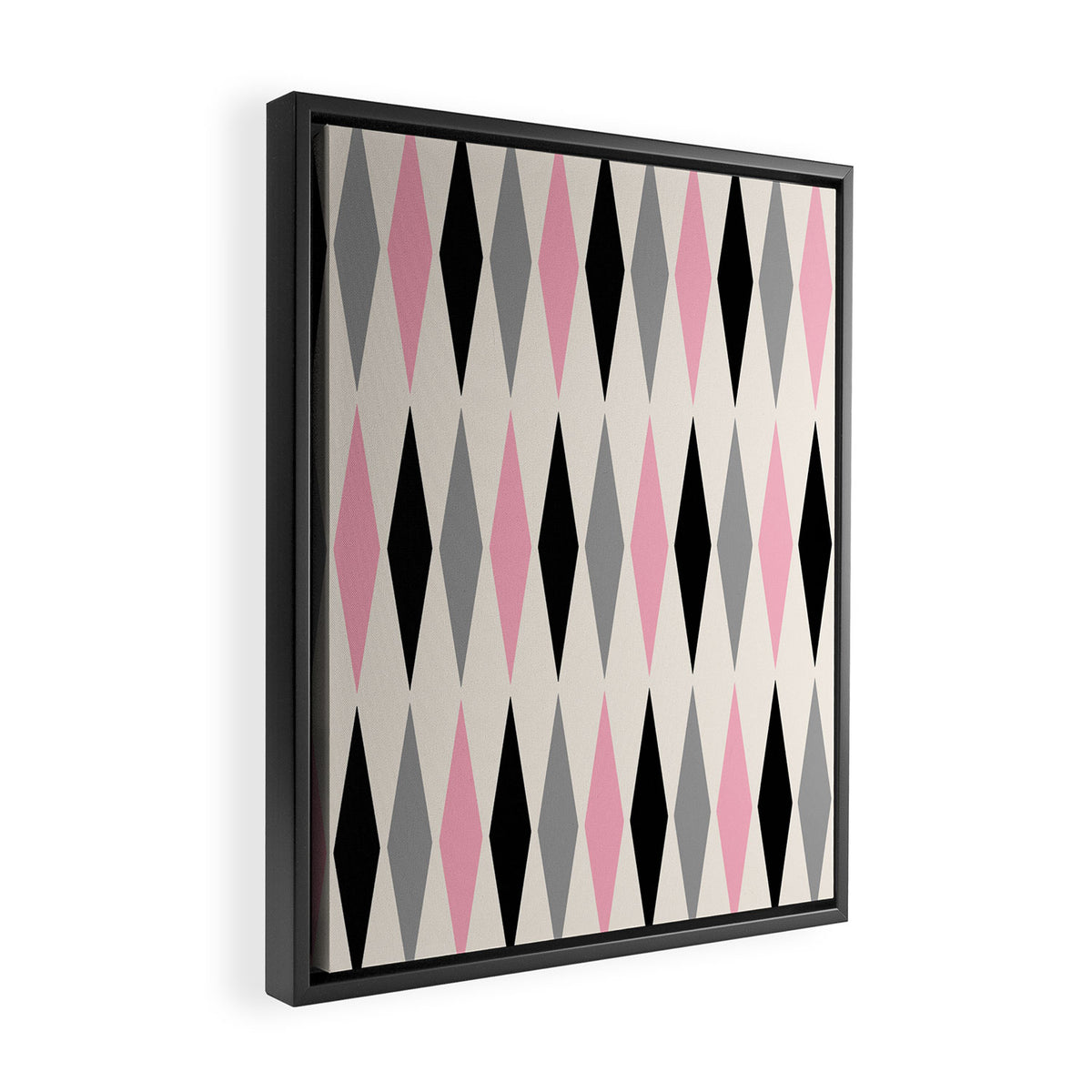 Mid Century Modern Geometric Googie Design  235 Populuxe Framed Canvas Print Gallery Image 2
