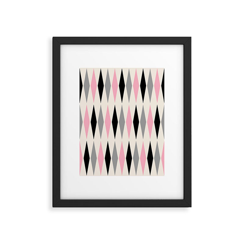 Mid Century Modern Geometric Googie Design  235 Populuxe Framed Art Print Gallery Image 6