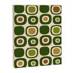 Mid Century Modern Modern Organic Shapes Pattern 321 Green Canvas Print Gallery Image 8