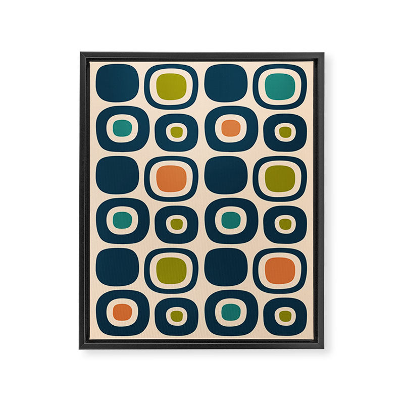 Mid Century Modern Scandinavian Abstract 322 Framed Canvas Print Gallery Image 8