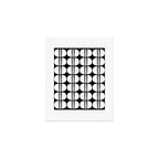 Mid Century Modern Scandinavian Geometric 132 Black and White Art Print Gallery Image 1