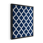 Moroccan Quatrefoil Pattern 726 Framed Canvas Print Gallery Image 2