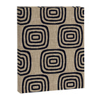 Mud Cloth Concentric Pattern 771 Black and Beige Canvas Print Gallery Image 8