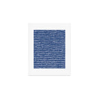 Mud Cloth Stitch Stripes Boho Indigo Blue Art Print Gallery Image 1