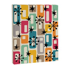 Retro Mid Century Modern Atomic Decoration 254 Googie Canvas Print Gallery Image 8