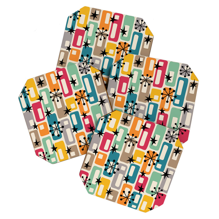 Retro Mid Century Modern Atomic Decoration 254 Googie Coaster Gallery Image 1