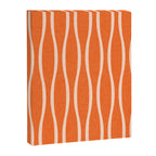 Retro Tiki Pin Stripes 329 Orange and Beige Canvas Print Gallery Image 8