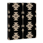 Southwestern Arrow Pattern 233 Black and Beige Canvas Print Gallery Image 8
