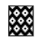 Southwestern  Black and White Framed Canvas Print Gallery Image 8