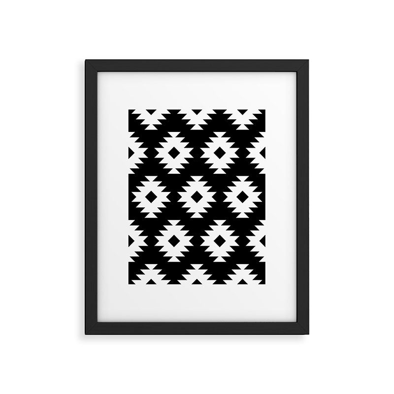 Southwestern  Black and White Framed Art Print Gallery Image 6