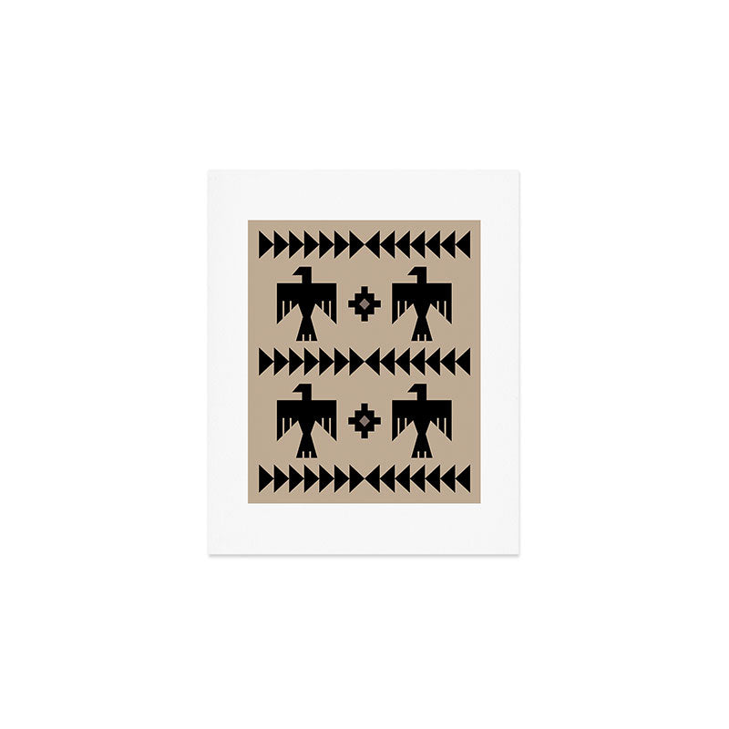 Southwestern Eagle and Arrow Pattern 125 Art Print Gallery Image 1