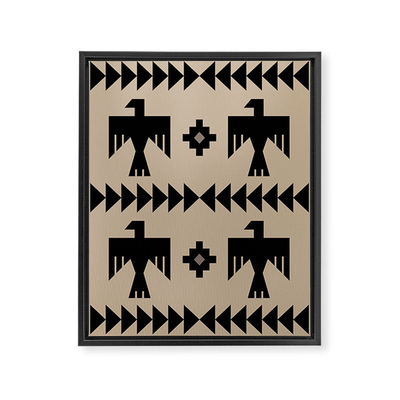 Southwestern Eagle and Arrow Pattern 125 Framed Canvas Print Gallery Image 8