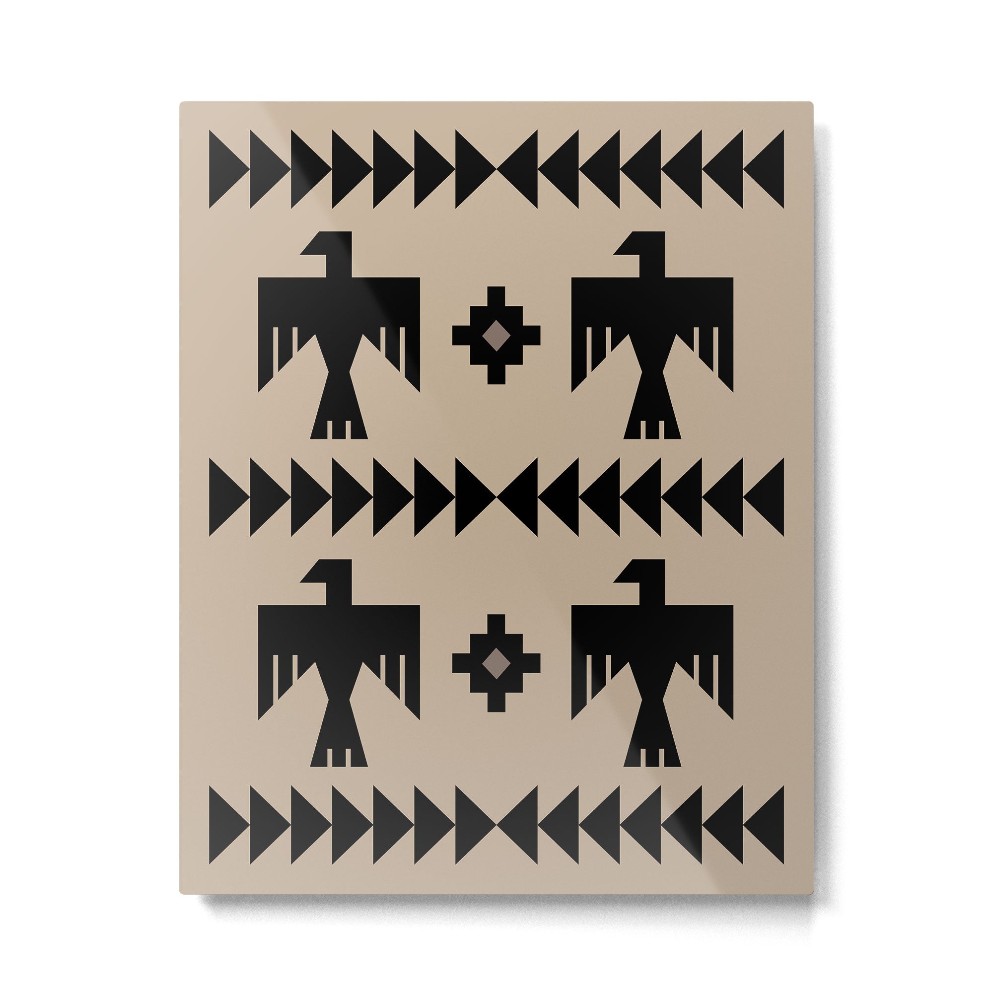 Southwestern Eagle and Arrow Pattern 125 Metal Print Gallery Image 6