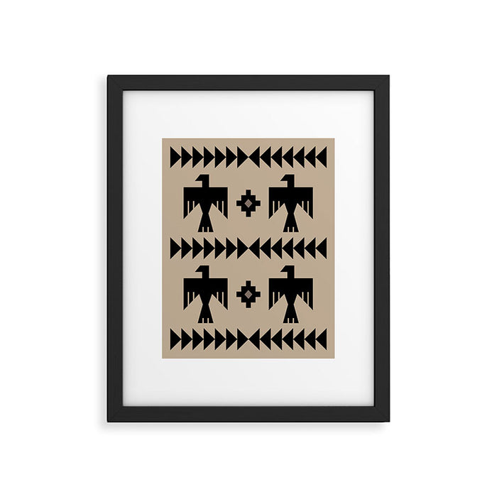 Southwestern Eagle and Arrow Pattern 125 Framed Art Print Gallery Image 1