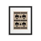 Southwestern Eagle and Arrow Pattern 125 Framed Art Print Gallery Image 6