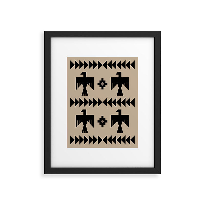 Southwestern Eagle and Arrow Pattern 125 Framed Art Print Gallery Image 6