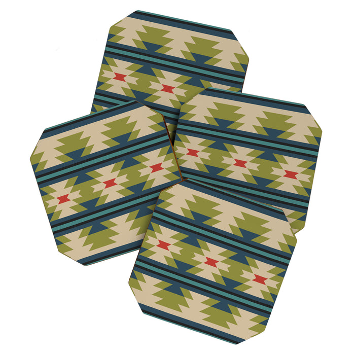 Southwestern Pattern 118 Coaster Gallery Image 1
