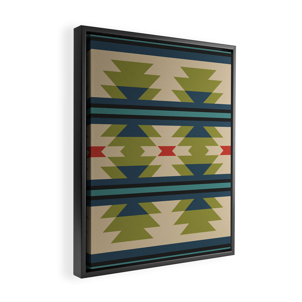 Southwestern Pattern 118 Framed Canvas Print Gallery Image 2