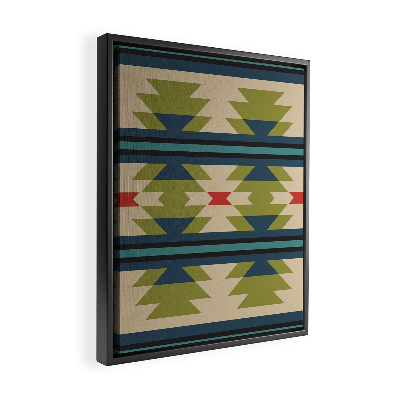 Southwestern Pattern 118 Framed Canvas Print Gallery Image 2