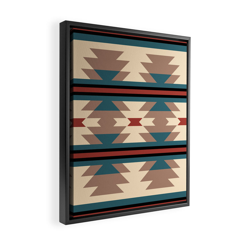 Southwestern Pattern 126 Framed Canvas Print Gallery Image 2
