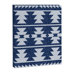 Southwestern Pattern 128 Indigo Blue Canvas Print Gallery Image 8