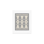 Southwestern Pattern 131 Gray and Beige Art Print Gallery Image 1