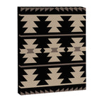 Southwestern Pattern 132 Black and Beige Canvas Print Gallery Image 8