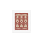 Southwestern Pattern 135 Sienna and Beige Art Print Gallery Image 1
