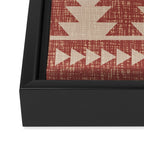 Southwestern Pattern 135 Sienna and Beige Framed Canvas Print Gallery Image 3