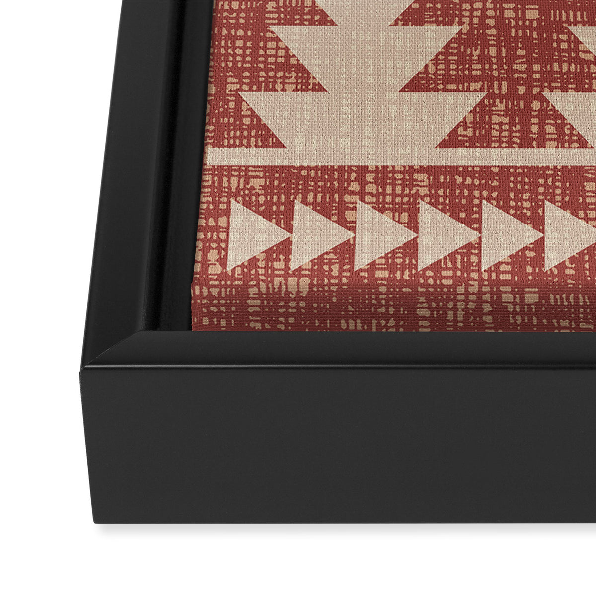 Southwestern Pattern 135 Sienna and Beige Framed Canvas Print Gallery Image 3