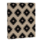 Southwestern Pattern 451 Beige and Black Canvas Print Gallery Image 8