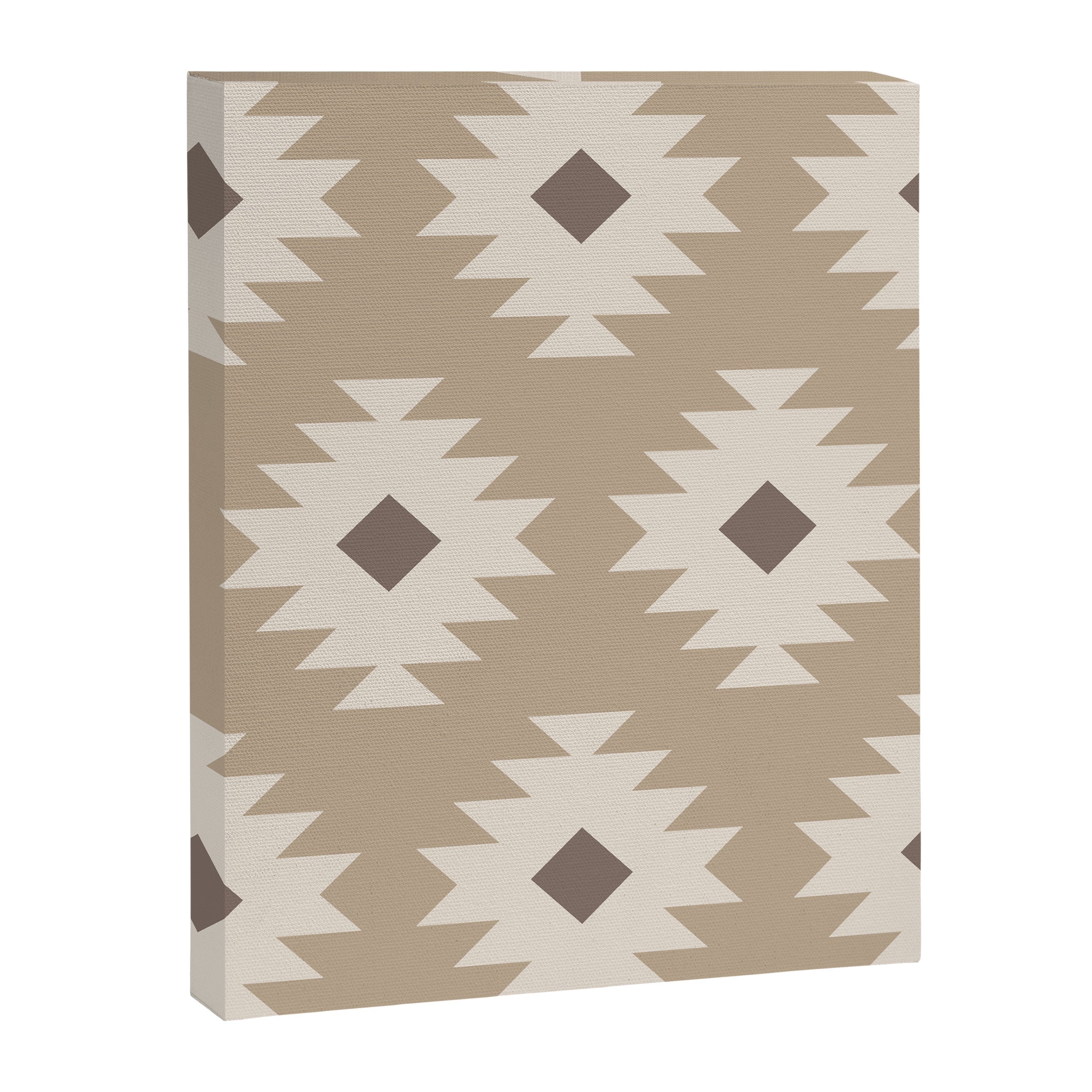 Southwestern Pattern 525 Beige Canvas Print Gallery Image 8