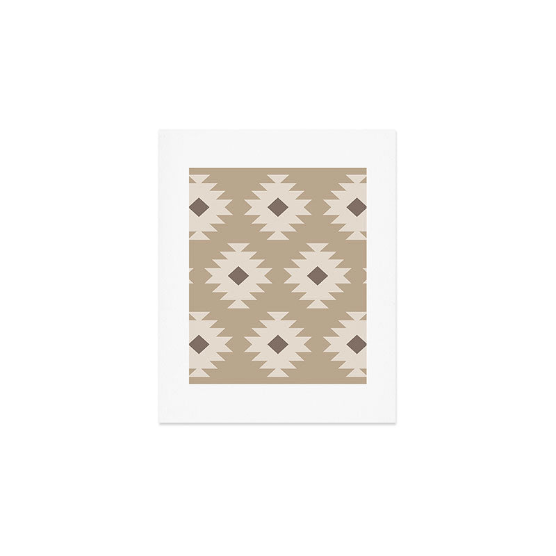 Southwestern Pattern 525 Beige Art Print Gallery Image 1