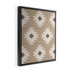 Southwestern Pattern 525 Beige Framed Canvas Print Gallery Image 2